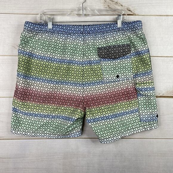 Tommy Bahama Swim Trunks Mens L Multicolor Shorts Swimwear All Over Print Mens - Picture 9 of 14